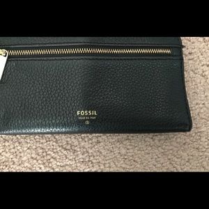 Fossil Black Pebble Leather Wallet